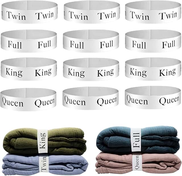 Set of 12 Bed Sheet Organizers and Storage Bands