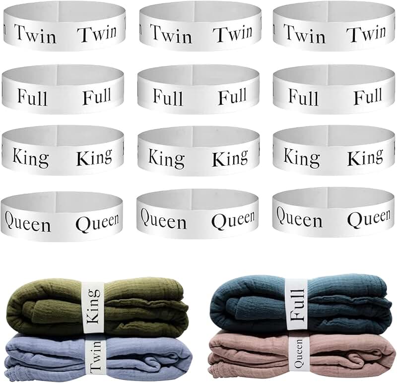 Set of 12 Bed Sheet Organizers and Storage Bands