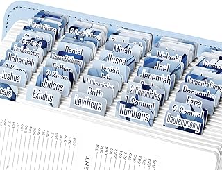 Marbled Blue Bible Tabs for Old and New Testaments
