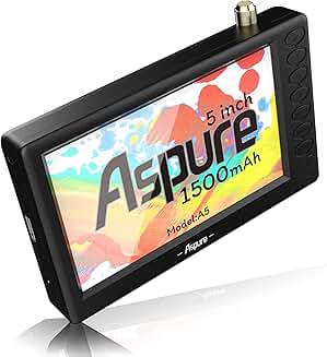 5-Inch Portable Digital TV with HD Screen and USB Input