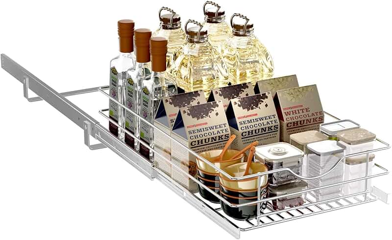 Pull Out Cabinet Organizer for Kitchen Storage