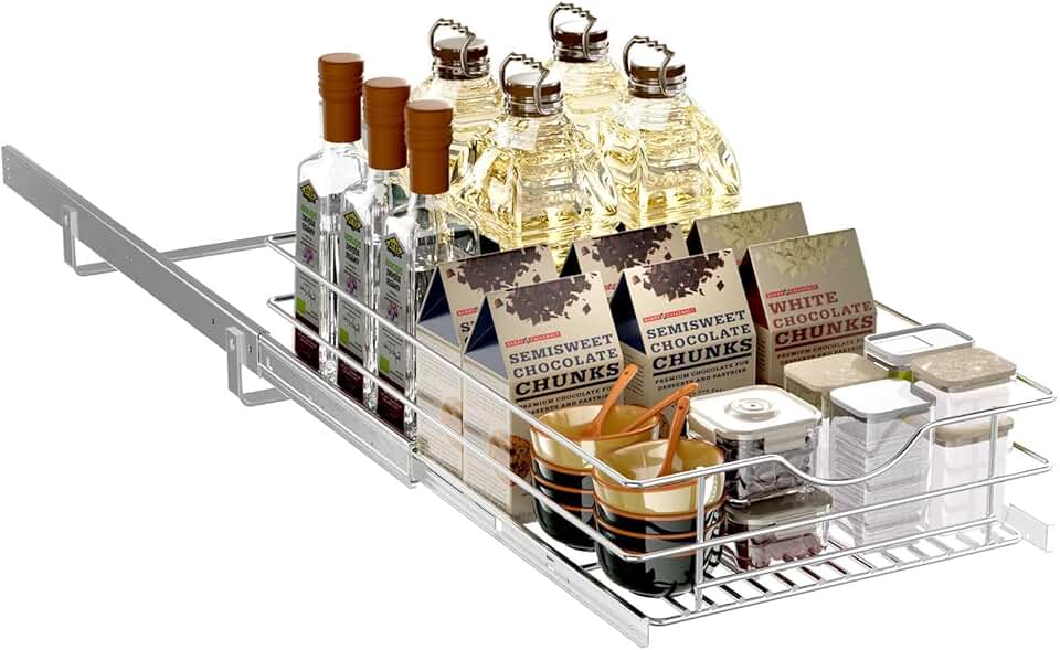 Pull Out Cabinet Organizer for Kitchen Storage