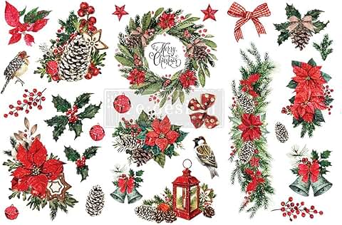 Classic Christmas Small Transfers for Crafts and Decor