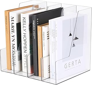 Clear vertical file holder set for documents