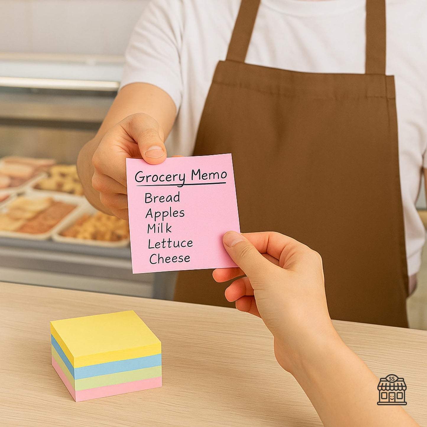 Bright colorful blank notes, 3.15x3.15 inches, 700 sheets