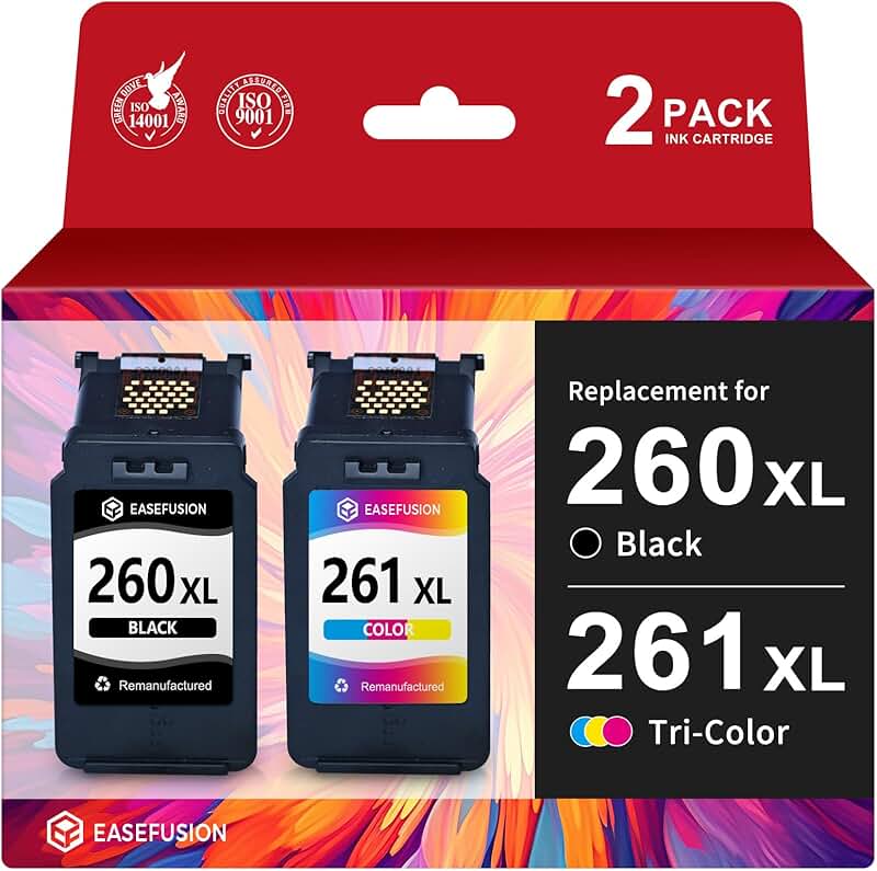 260XL and 261XL Ink Cartridges for Canon Pixma Printers
