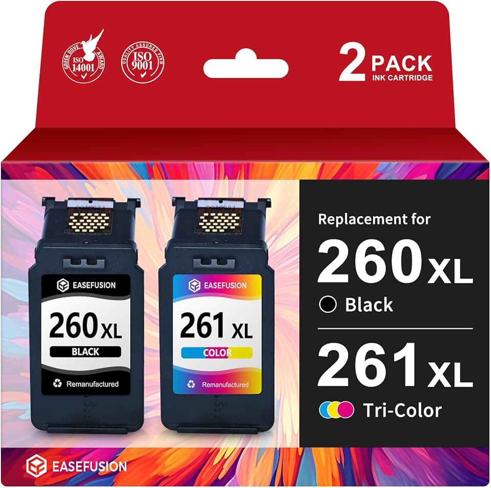 260XL and 261XL Ink Cartridges for Canon Pixma Printers