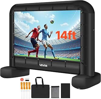 14 ft Inflatable Movie Screen for Outdoor and Home Use