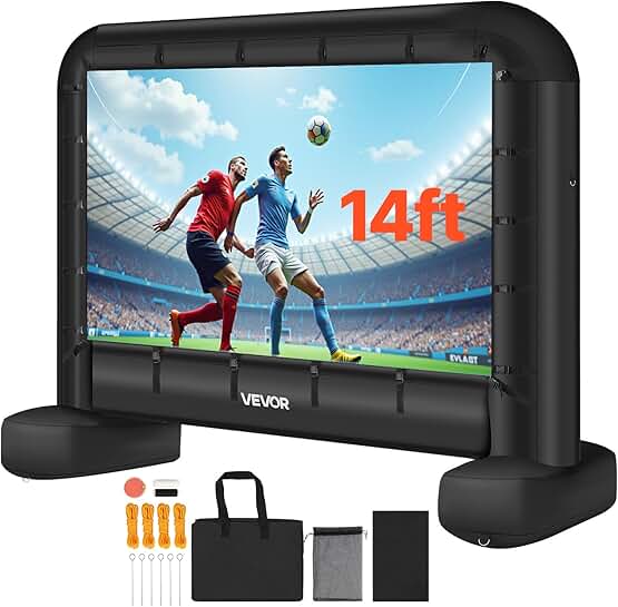 14 ft Inflatable Movie Screen for Outdoor and Home Use