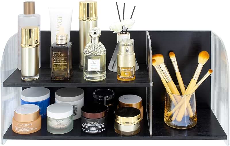 Two-Tier Acrylic Makeup and Skincare Organizer