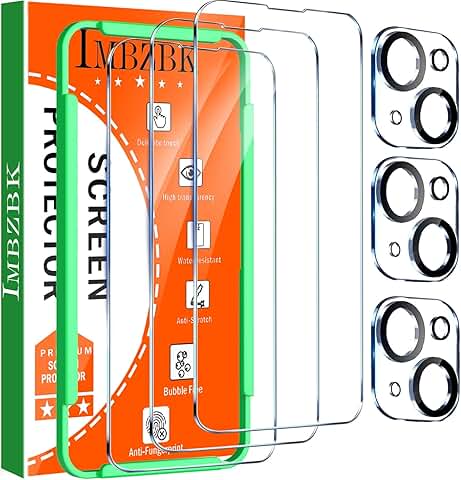 3 Pack Screen and Camera Protectors for iPhone 14