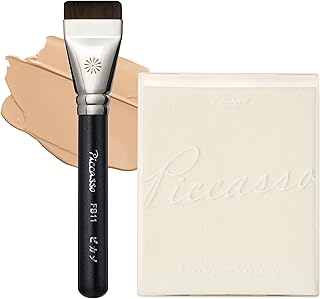 Foundation brush and sponge set for flawless skin