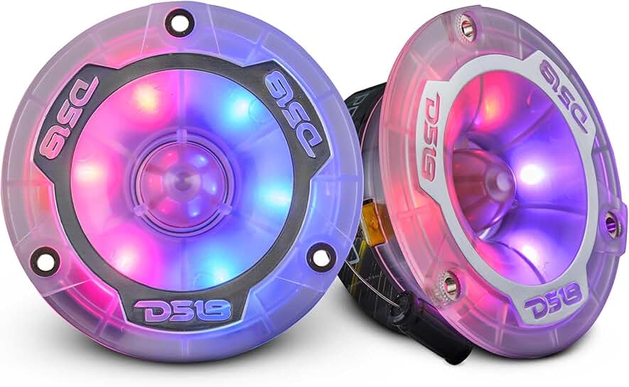 Pair of 3.8-inch super bullet tweeters with LED lights