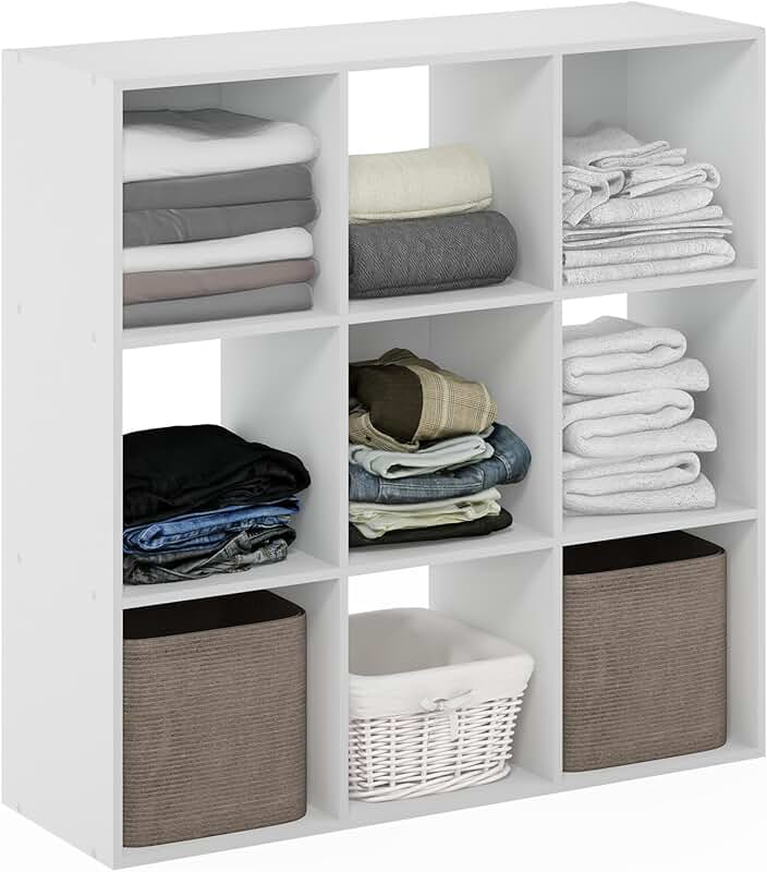 9-Cube Closet Organizer for Wardrobe and Room Storage