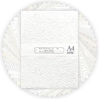 Textured Scrapbook Paper and Mesh Fabric Set
