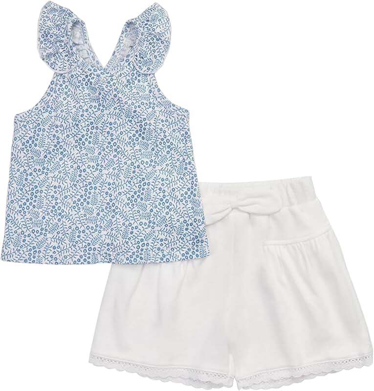 Baby and Toddler Seaside Floral Tank Set 18-24 Months