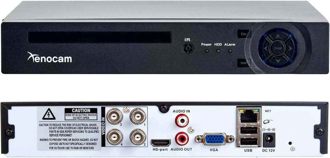 4-Channel 1080P Hybrid DVR for CCTV Security System