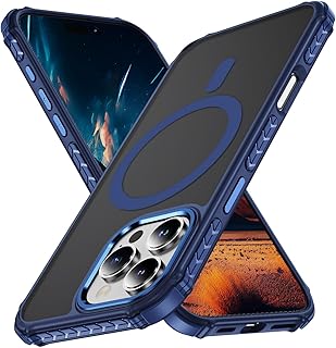 Blue Slim Shockproof Matte Phone Case with Anti-Fingerprint Finish