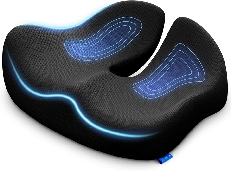 Ergonomic Seat Cushion for Pressure and Pain Relief