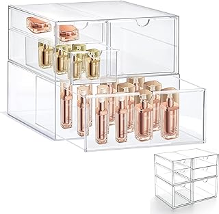 4 and 6 Drawer Acrylic Storage Units