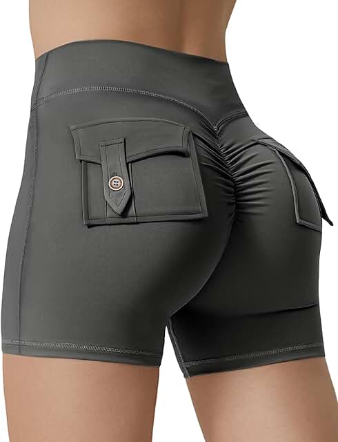 Women’s High-Waisted Biker Shorts with Pockets