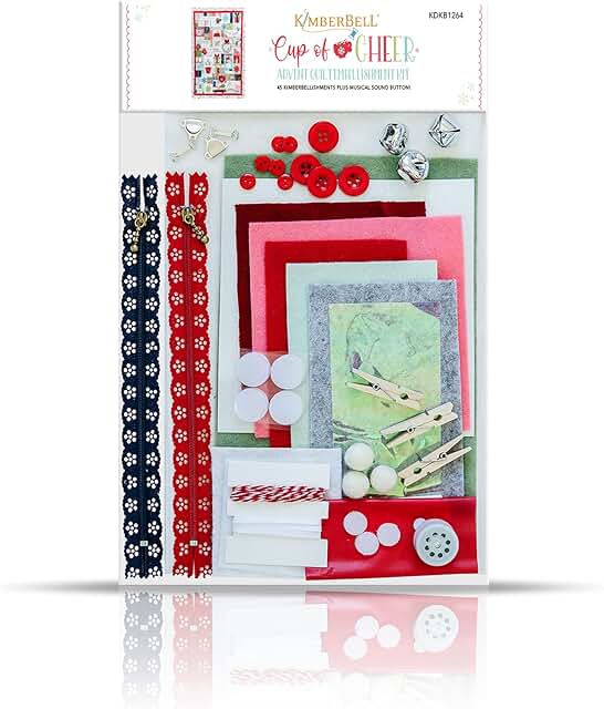 Embellishment Cup of Cheer Kit with Buttons and Felt