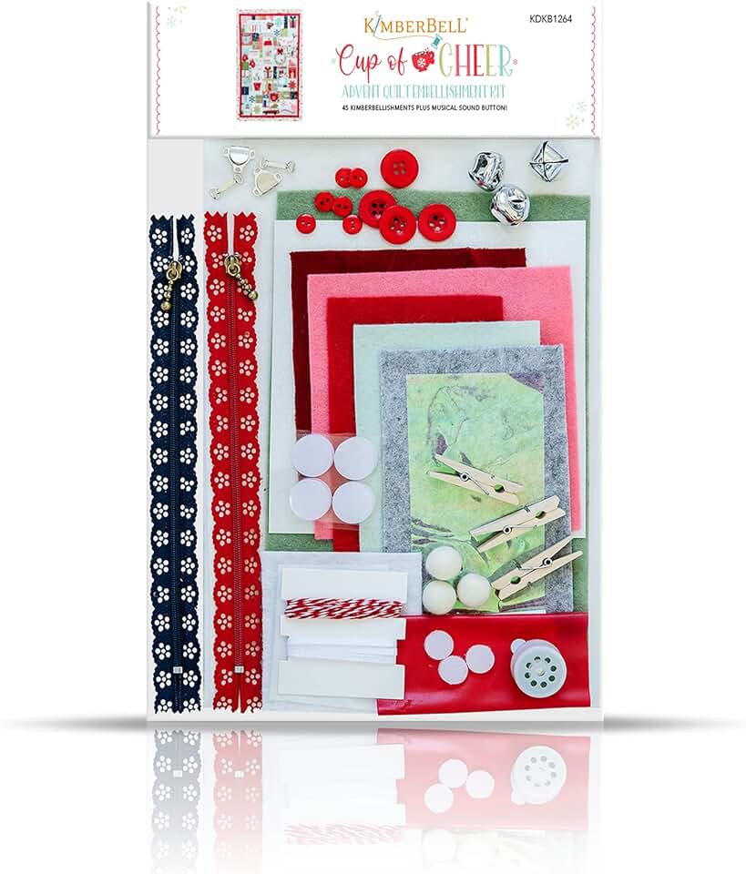 Embellishment Cup of Cheer Kit with Buttons and Felt