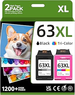 Black and color ink cartridges for HP printers