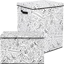 Two Kid's Coloring Bins with Washable Markers