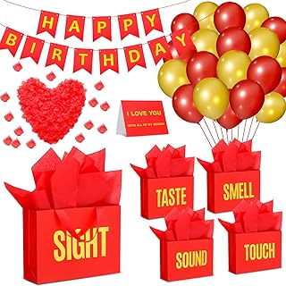 Five Senses Birthday Gift Bags and Decorations