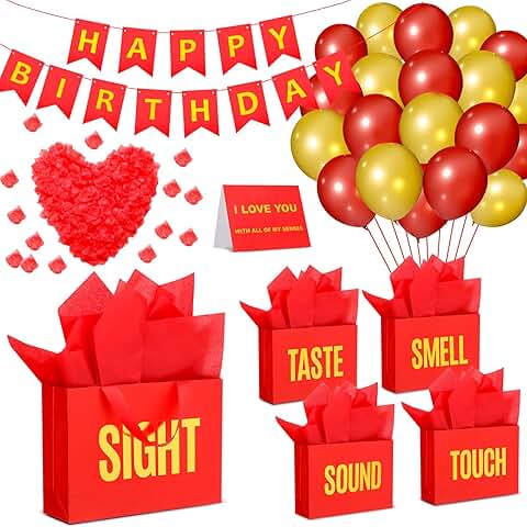 Five Senses Birthday Gift Bags and Decorations