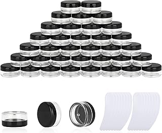200 Pack 3ml Sample Jars with Lids and Spatulas