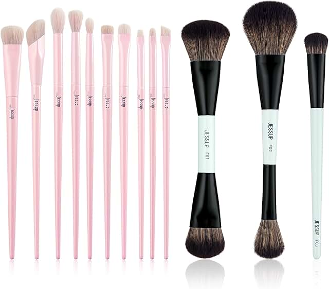 Eyeshadow and Double-Sided Makeup Brush Sets