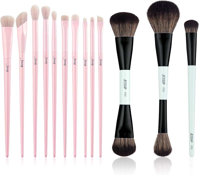 Eyeshadow and Double-Sided Makeup Brush Sets