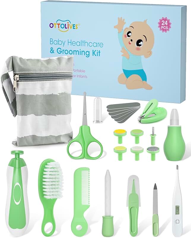 24-in-1 Baby Healthcare and Grooming Kit for Newborns