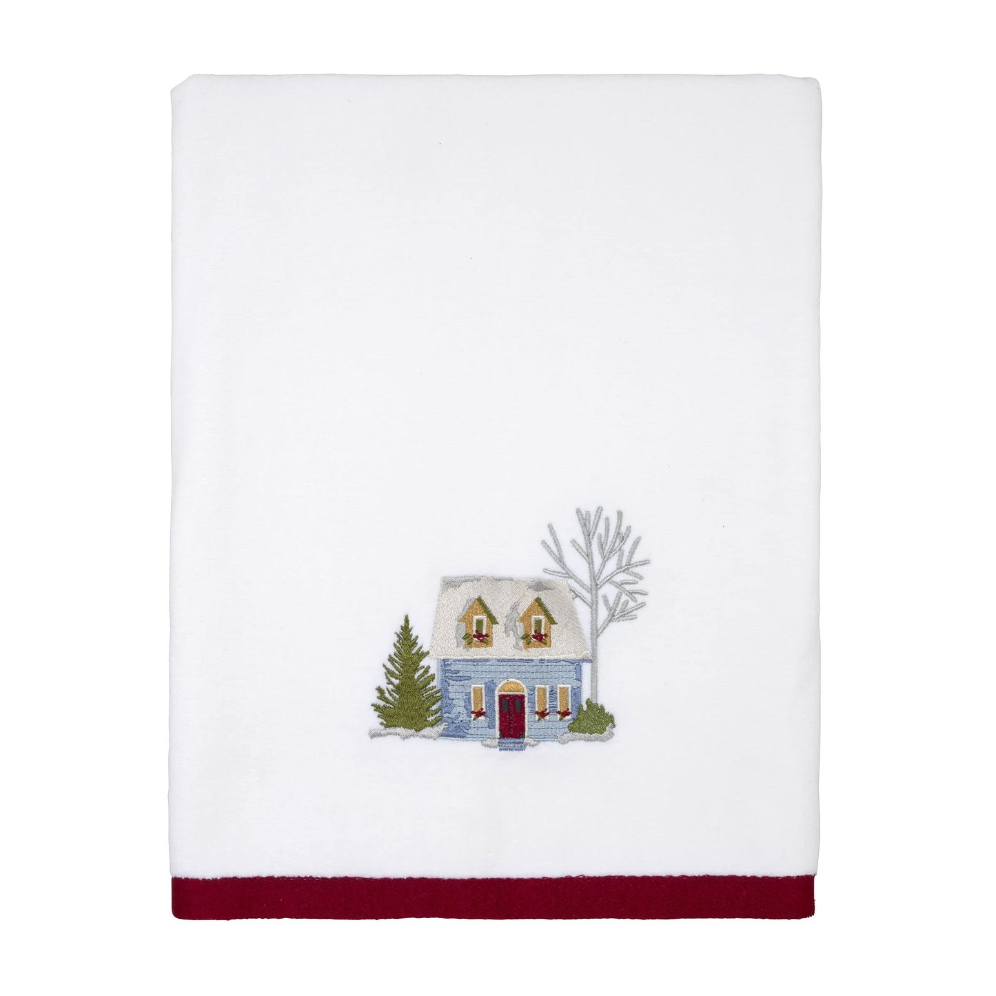 Bath Towel, 100% Cotton, Holiday Decor Warm Welcome ,