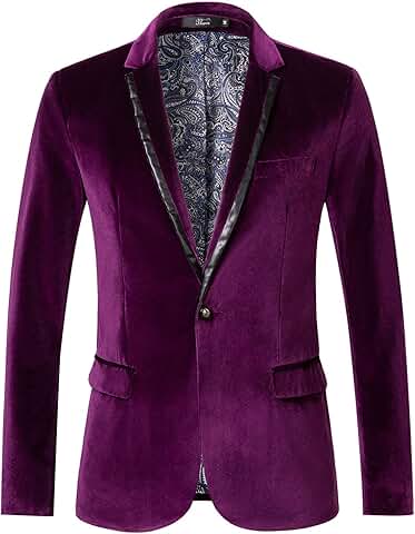 Men's Velvet Blazer for Prom and Wedding