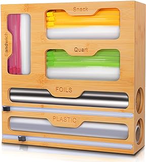 Drawer Bag and Wrap Organizer with Cutter