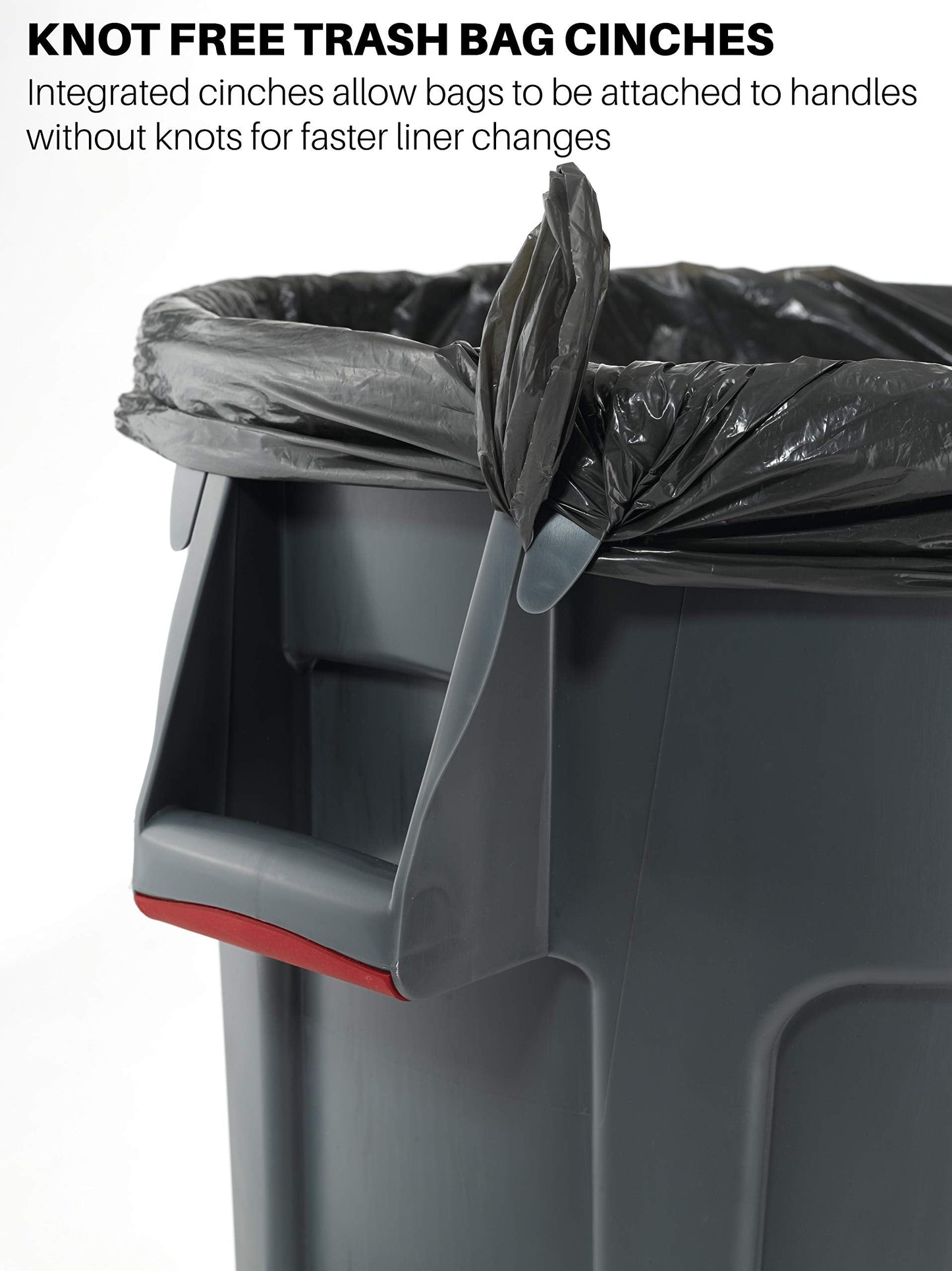 Commercial Products  FG261000GRAY BRUTE Heavy-Duty Trash/Garbage Can, Pack of 6