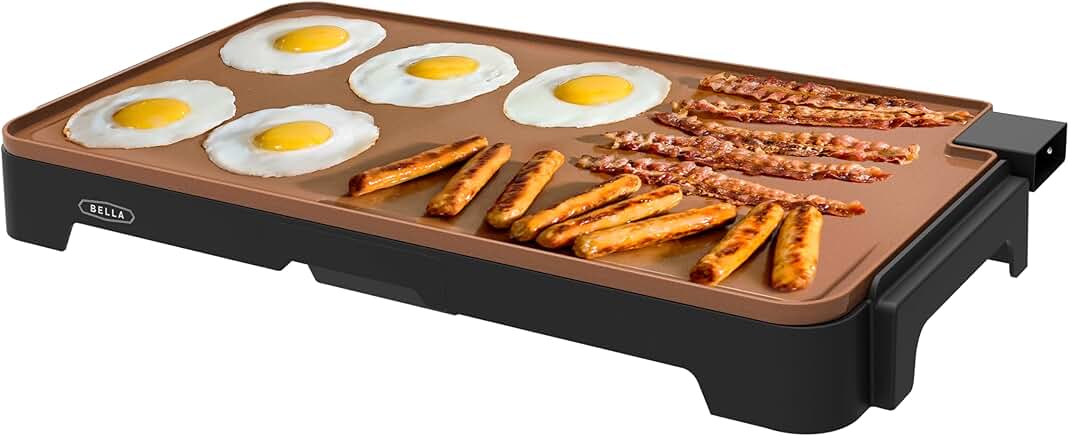 Large 12x22-inch Electric Ceramic Titanium Griddle