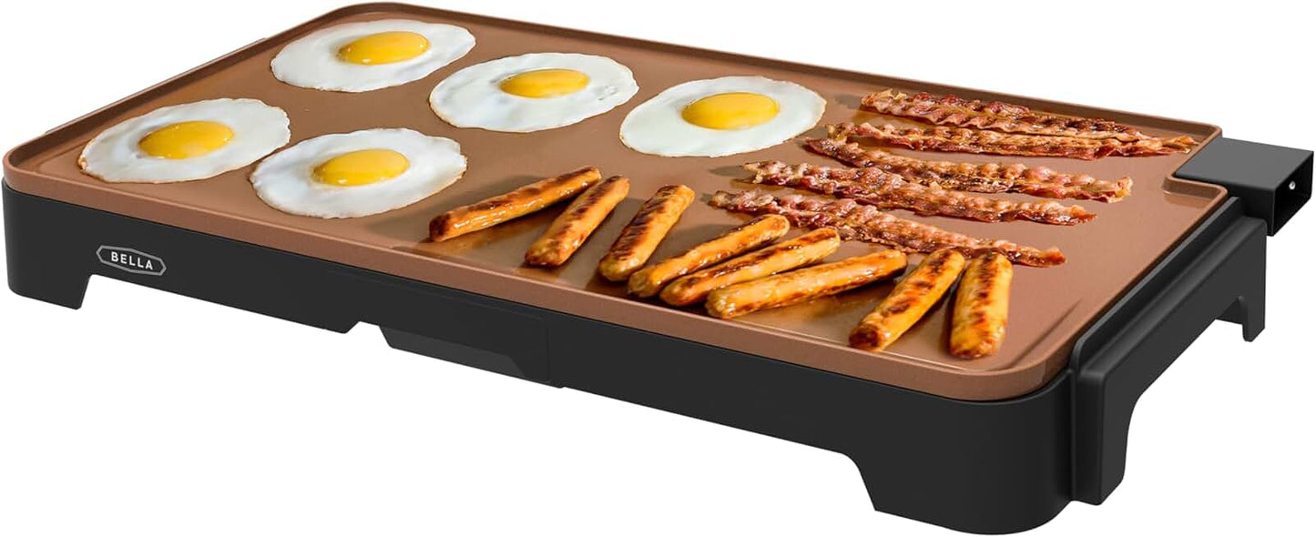 Large 12x22-inch Electric Ceramic Titanium Griddle