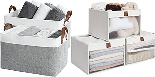 Clear Storage Bins for Closet Organization