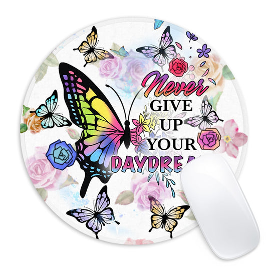 Round Mouse Pad with Non-Slip Base for Home and Office