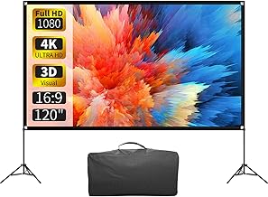 120-Inch Portable Indoor/Outdoor Projector Screen