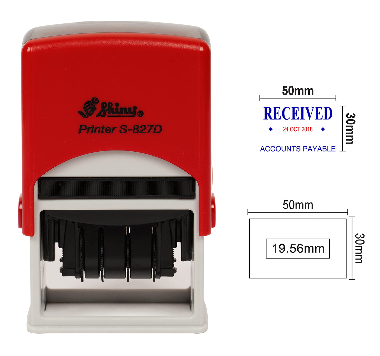 Self-Inking Date Stamp for Received and Accounts Payable