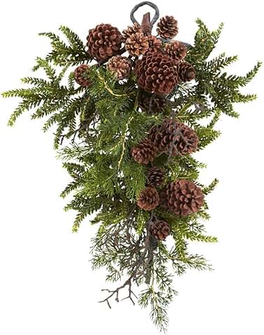 26-inch Pine and Pinecone Teardrop