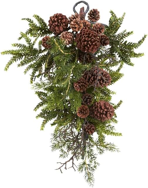 26-inch Pine and Pinecone Teardrop