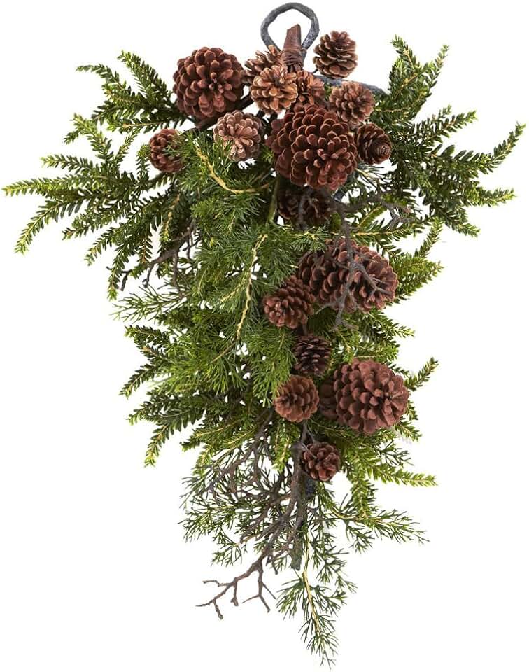 26-inch Pine and Pinecone Teardrop