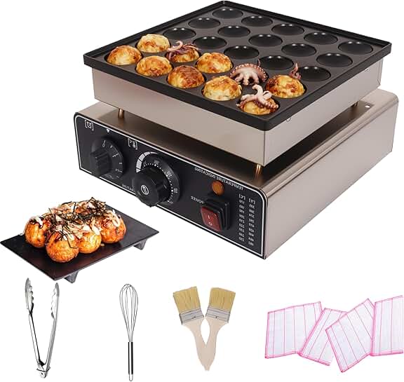 25-Piece Commercial Mini Dutch Pancake Maker Set