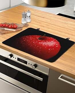 Red Fruit Apples Oil Painting Cooktop Protector Mat